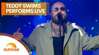 Teddy Swims performs 'Don't Stop Believing' and 'Lose Control' live on Australian TV