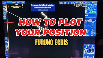 HOW TO PLOT YOUR GPS POSITION ON FURUNO ECDIS #seaman #furuno #ecdis #marino #seafarer