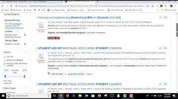 Searching Education Source--Expanding and Narrowing a Search