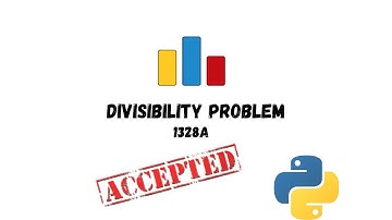 Codeforces Divisibility Problem 1328A Solution in Python language | RayRobo
