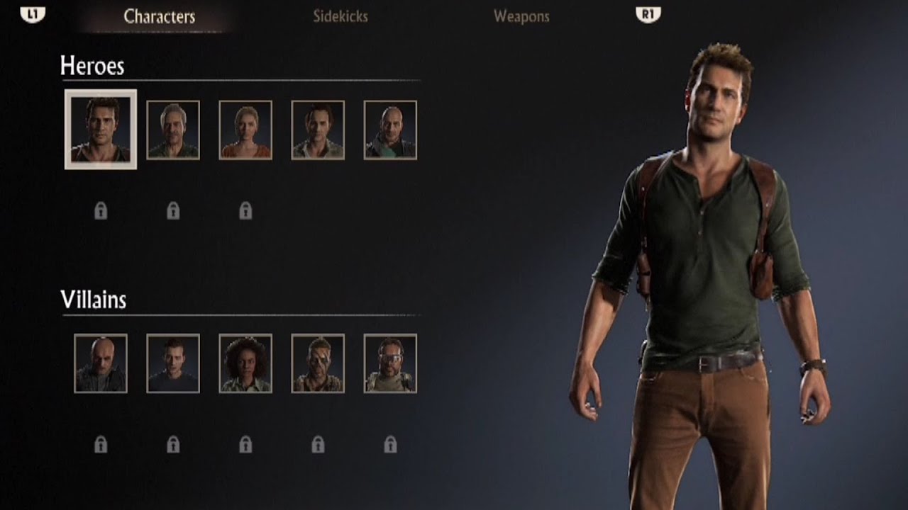 Uncharted 4 - All Multiplayer Characters 