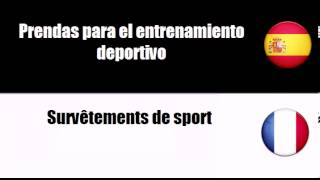 Aprende vocabulario Frances Tema Prendas de vestir especiales