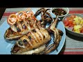 INIHAW NA PUSIT // GRILLED STUFFED SQUID // Easy seafoods recipe