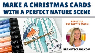 How to Make a Christmas Card With A Perfect Nature Scene