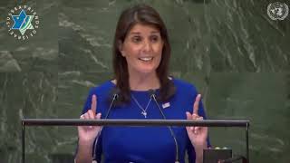 WATCH! Ambassador Nikki Haley in her last speech at the UN at her absolute b