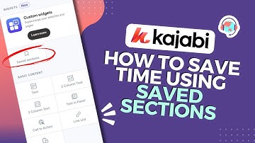 Kajabi Just Made Page Building 100x Easier! Kajabi Saved Sections Will Save Your Time + Sanity!