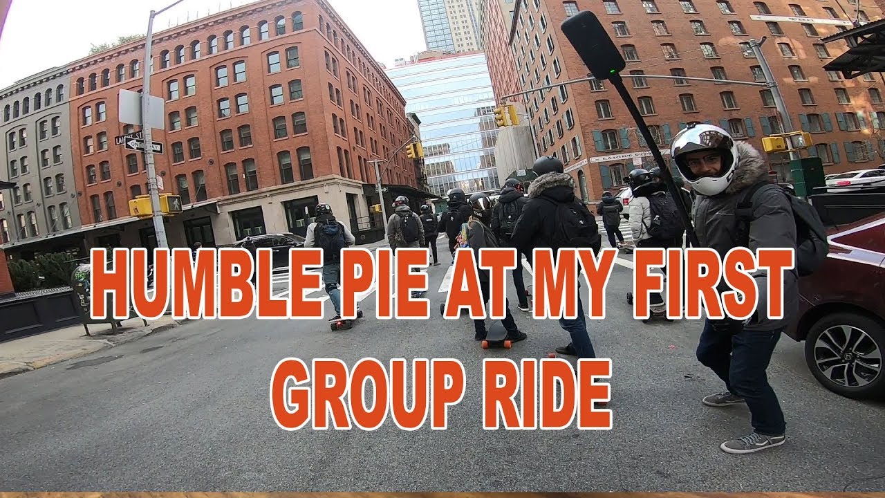 My Embarrassing First  NYC E Board Group Ride