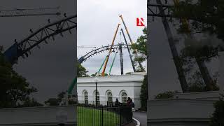Massive UFC Cage Rises on White House Lawn Ahead of Historic Fight