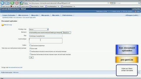 Een document uploaden