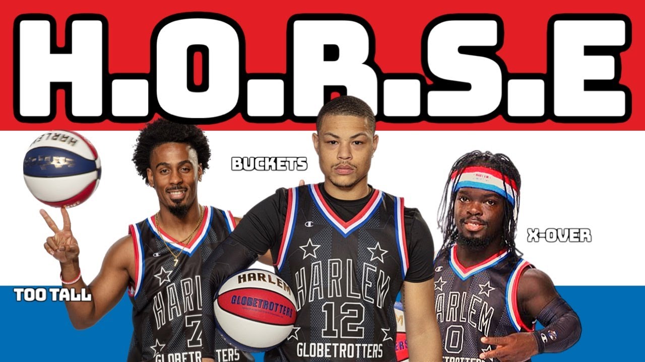 Harlem Globetrotters play H.O.R.S.E ft. Buckets Barrera, Too Tall