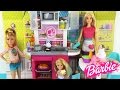 Кухня и кукла Барби Наборы одежды Игровой набор для девочек Мультик ♥ Dream Kitchen with Barbie Doll