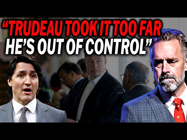 Jordan Peterson u0026 Elon Musk reveal Justin Trudeau is being Laughed at Everywhere, is Out of Control class=