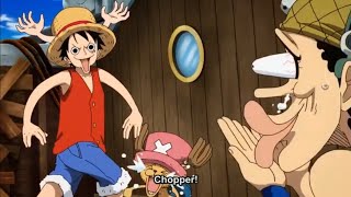 Luffy as Chopper,Luffy imitate Chopper One Piece Funny Scene 1080p