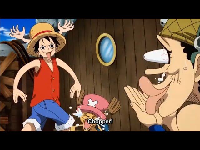 Luffy as Chopper,Luffy imitate Chopper One Piece Funny Scene 1080p class=