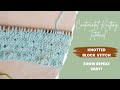 How to Knit the Knotted Boxes Stitch 🧶 [Continental Style]