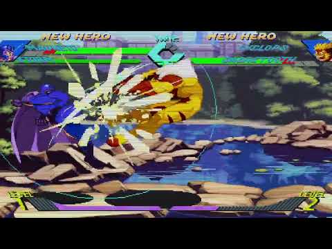 X-Men vs. Street Fighter - Magneto, Storm vs. Cyclops, Sabretooth 2