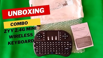 Unboxing Combo ZYY 2.4G Mini Wireless Keyboard with Touchpad - Plug & Play