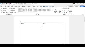 How to make a quick graphic organizer on Word.