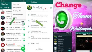 Change WhatsApp Dark/Light Mode and Wallpaper screenshot 2