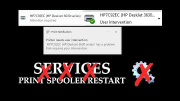Printer Requires User Intervention error / Wireless Printing Fix / HP Wireless Printing Error