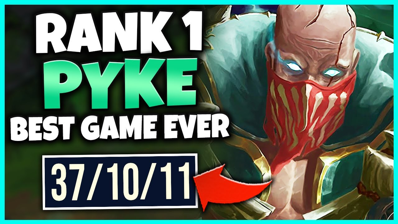 RANK 1 PYKE'S GREATEST GAME OF HIS LIFE! (CARRYING A LEGIT INTER) - League of Legends