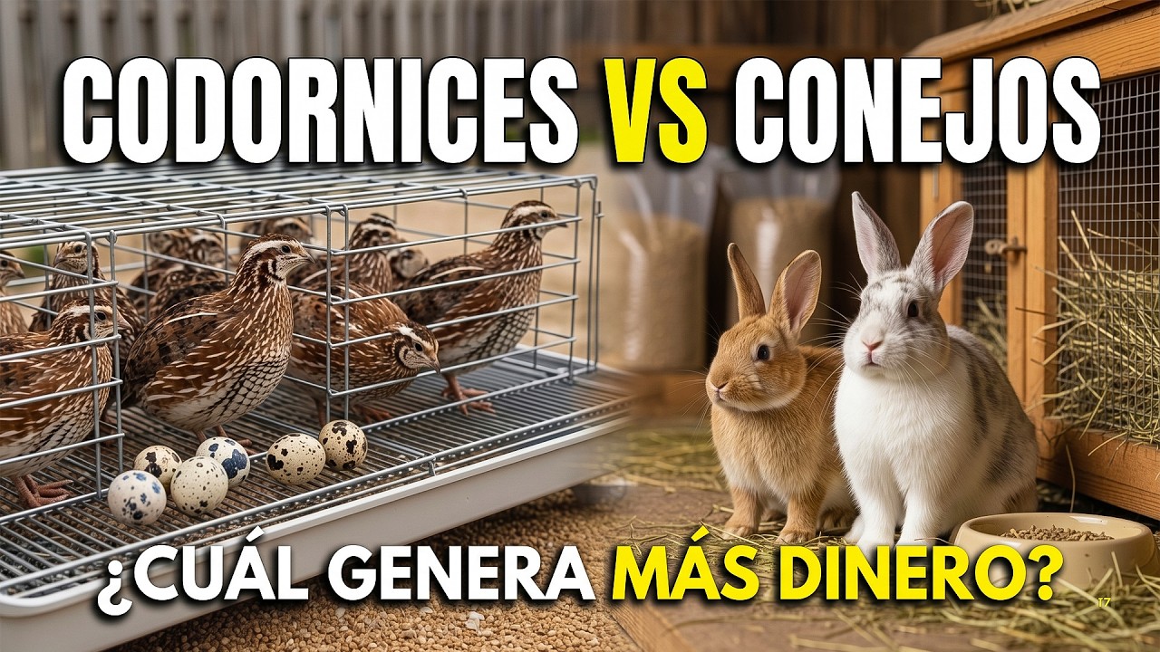 ¿CODORNICES O CONEJOS? ¿Qué Ganado Pequeño Genera MÁS DINERO De Verdad En 2026?