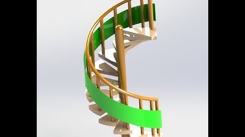 TUTORIAL#07 HOW  TO CREATE "SPIRAL STAIRCASE" IN SOLIDWORKS
