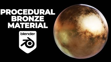 Bronze material in Blender