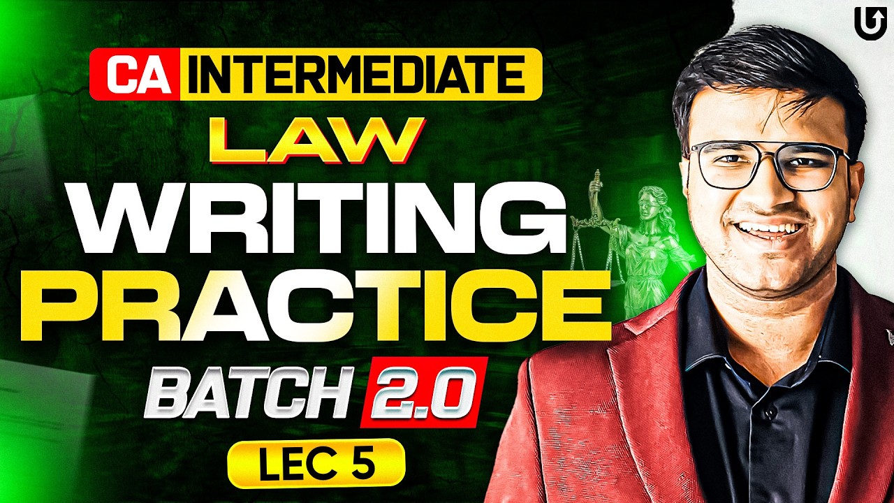 How to write CA Inter Law Answers? Writing Practice Batch 2.0 by ...