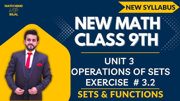 Class 9 Math 2025 | Unit 3 | Ex 3.2 | Sets And Functions | Math Mind with Bilal
