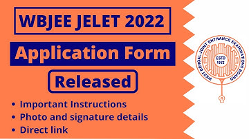 WBJEEB JELET 2022 application form released | Important instructions