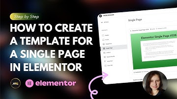 [Elementor Pro Tutorial] How to Create a Template for a Single Page in Elementor