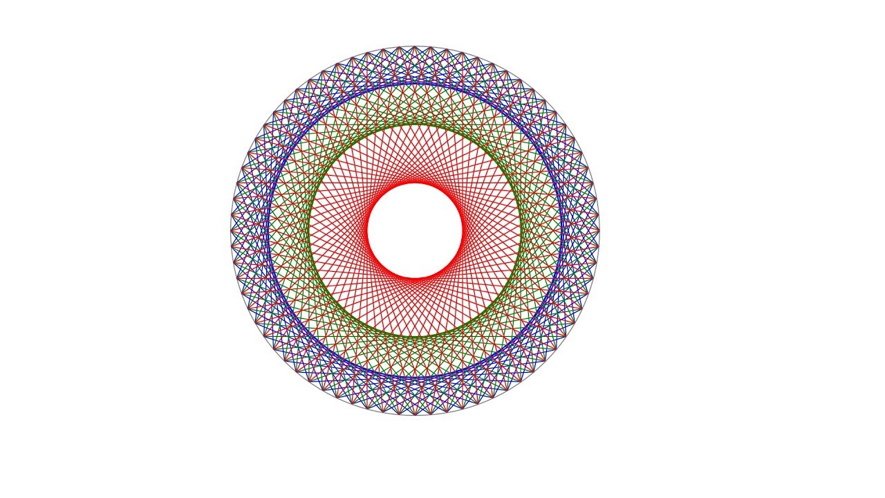 String Art - Geometric Circle Design or Geometric Circle Pattern - YouTube