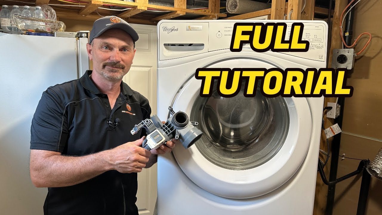 How To Replace a Washer Pump on a Front Load Washing Machine (Full  Tutorial) 