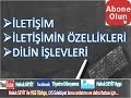 İLETİŞİM, DİLİN İŞLEVLERİ