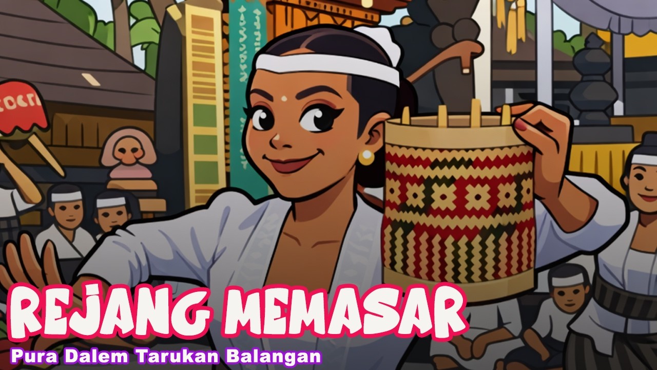 Tari Rejang Memasar di Pura Dalem Tarukan Br. Adat Tegal, Bebalang