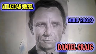 CARA MUDAH MENGGAMBAR SKETSA WAJAH DANIEL CRAIG screenshot 5
