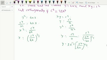 Differentiation : - ( Orthogonal curves ; Solving problems ) - 76.