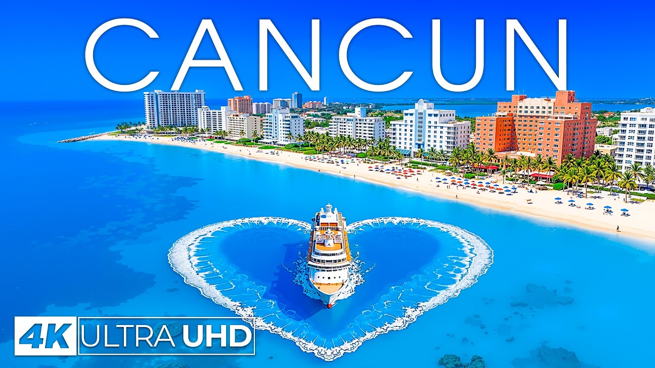 [4K] Cancun 2026 🇲🇽 Explore the Pristine Beaches, Resorts & Culture of Cancun with Deep House Chill