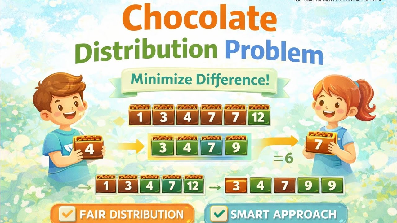 🍫 Chocolate Distribution Problem Made Easy | 💡GFG DSA Problem in Java ...