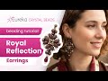 Bridgerton Style Beaded Earrings in Less Than 1h ? Royal Reflection Earrings Free Beading Tutorial