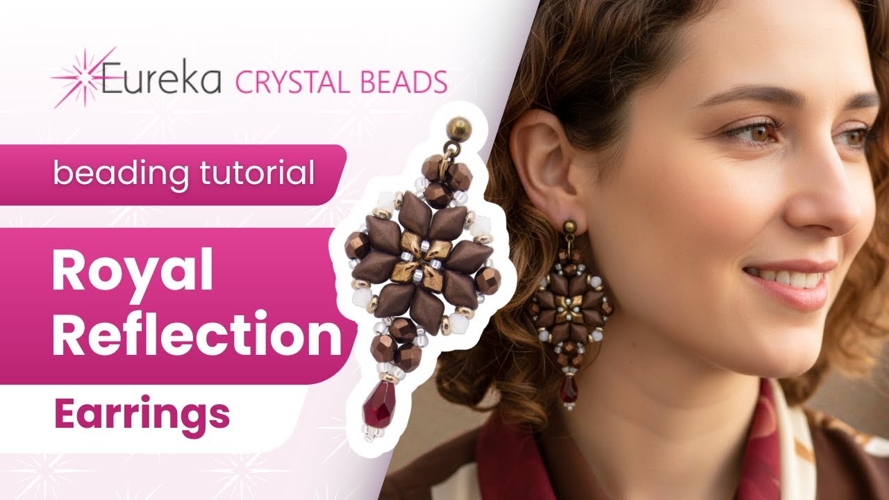 Серьги в стиле Бриджертон, украшенные бисером, менее чем за 1 час 🌹 Бесплатный мастер-класс по би...