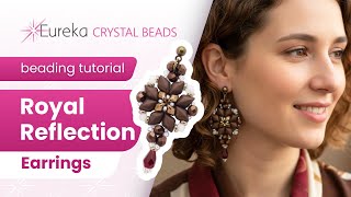 Bridgerton Style Beaded Earrings in Less Than 1h 🌹 Royal Reflection Earrings Free Beading Tutorial
