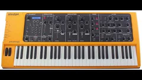 Studiologic Sledge demo song