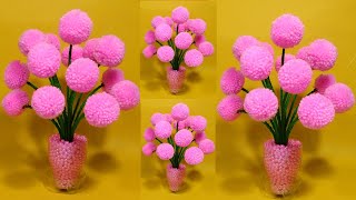 GULDASTA/Guldasta banane ki Vidhi/NEW DESIGN WOOL GULDASTA/WASTE PLASTIC BOTTEL GULDASTA/WOOL& BOTTL