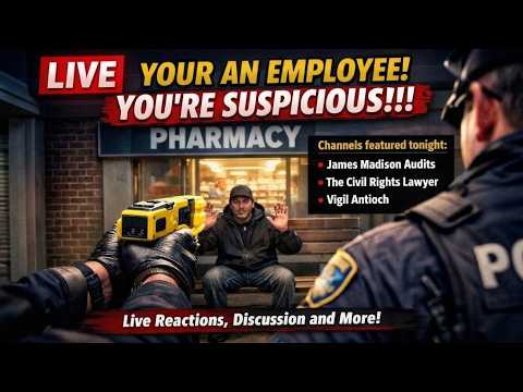 Your an Employee!  You're Suspicious!!! - #LIVE  1A Auditor Recations