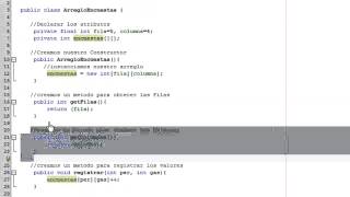 Demo 10: Modo GUI Arreglo Bidimensional Usando el Lenguaje Java