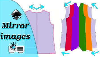 Mirror image in Inkscape, 3 ways! Unfold sewing patterns