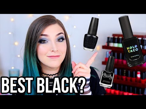 best nail color to wear with black dress