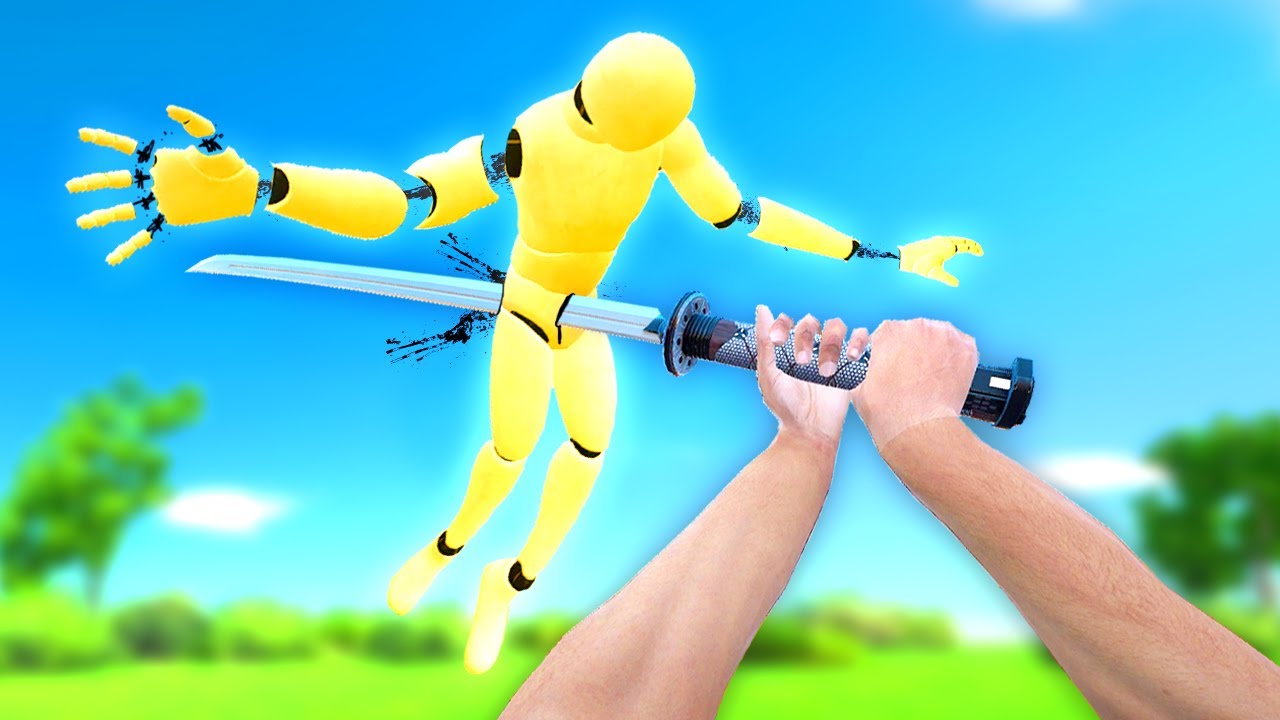 Torturing Dummies in this New Sandbox Simulator and Cutting Limbs Off (Physics Playground 2 VR)